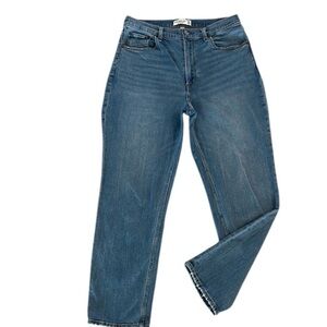 Abercrombie Curve Love The ankle straight ultra high rise jeans size 10 long